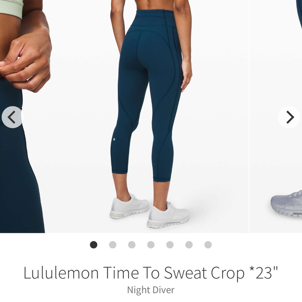 Lululemon Time To Sweat Crop *23" Women’s Legging Size 10 W6AWSS Read!